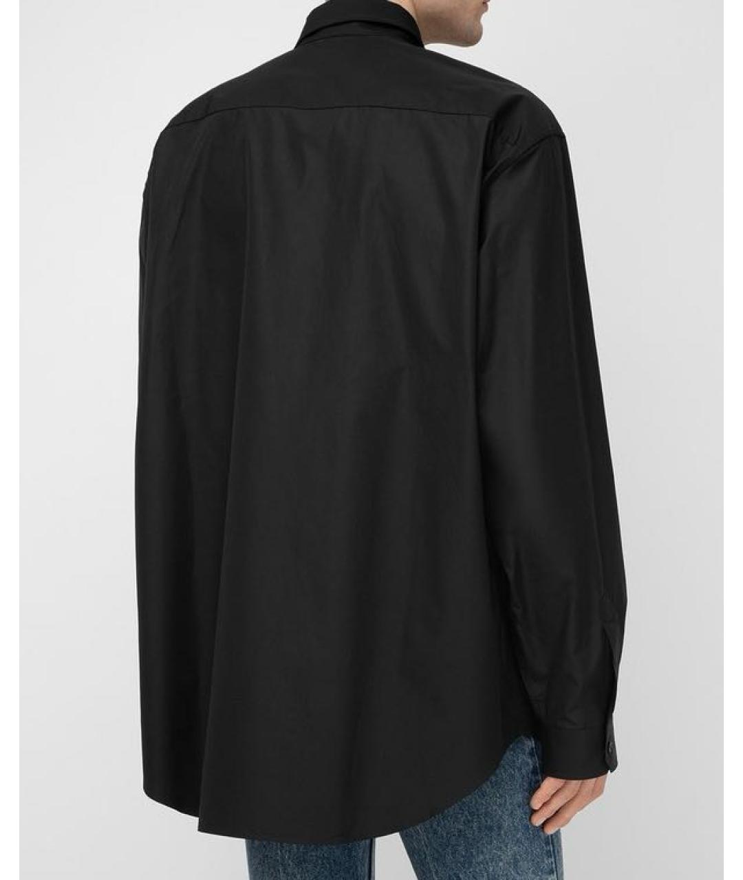 VETEMENTS Черная хлопковая кэжуал рубашка, фото 5