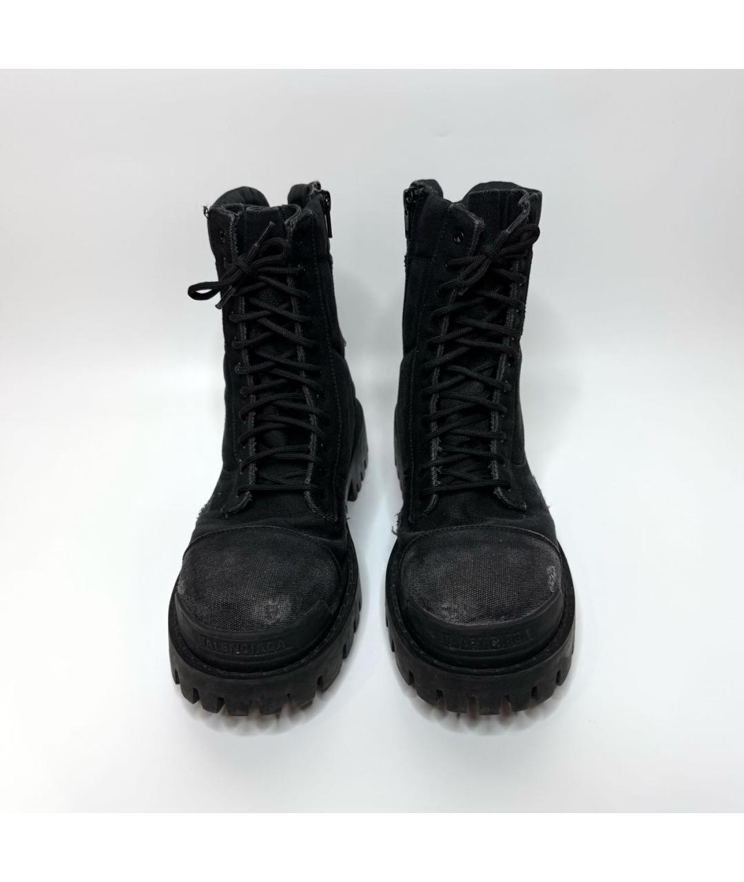 BALENCIAGA Черные высокие ботинки, фото 3
