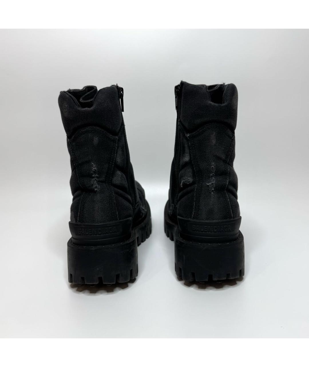 BALENCIAGA Черные ботинки, фото 4