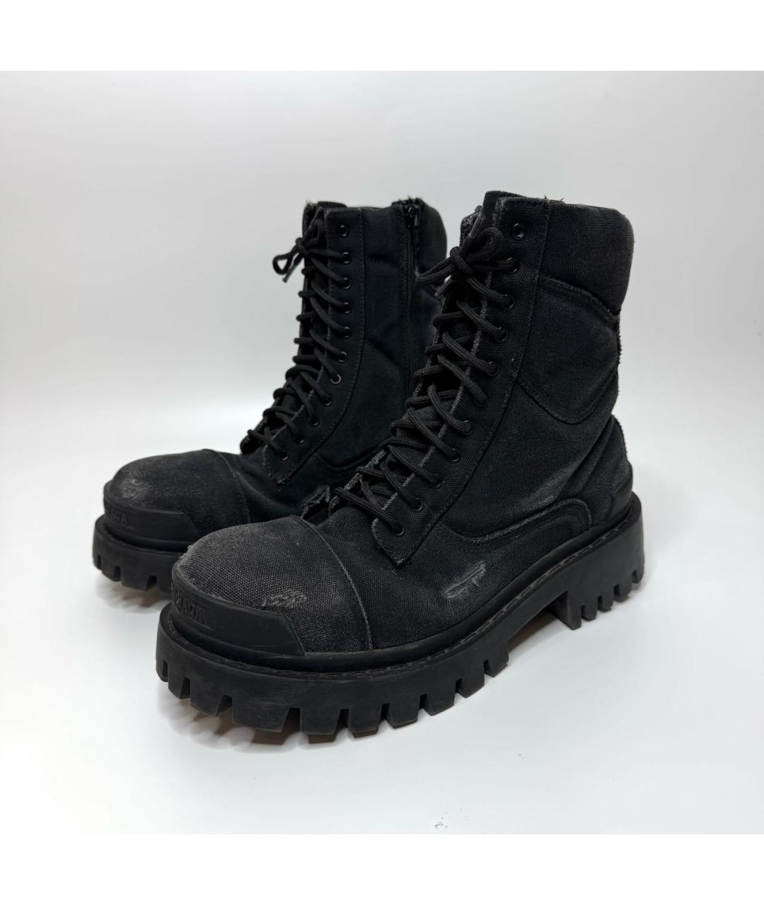 BALENCIAGA Черные ботинки, фото 5