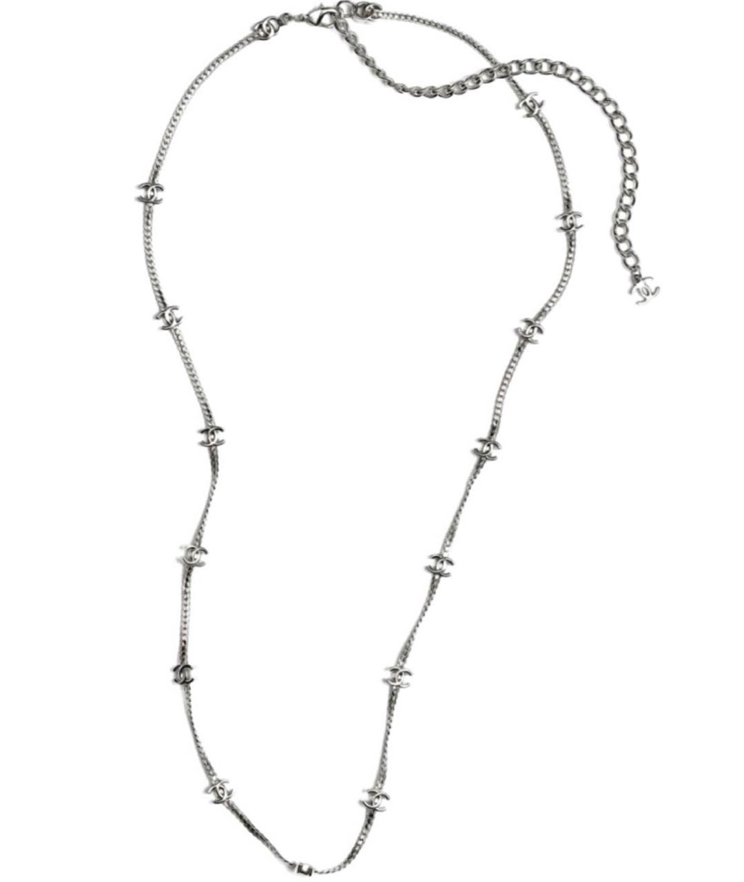 CHANEL Серебряное металлическое колье, фото 1