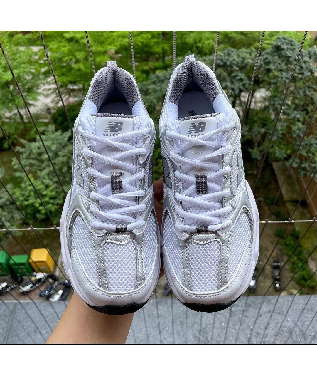 NEW BALANCE Серебряные низкие кроссовки / кеды, фото 2