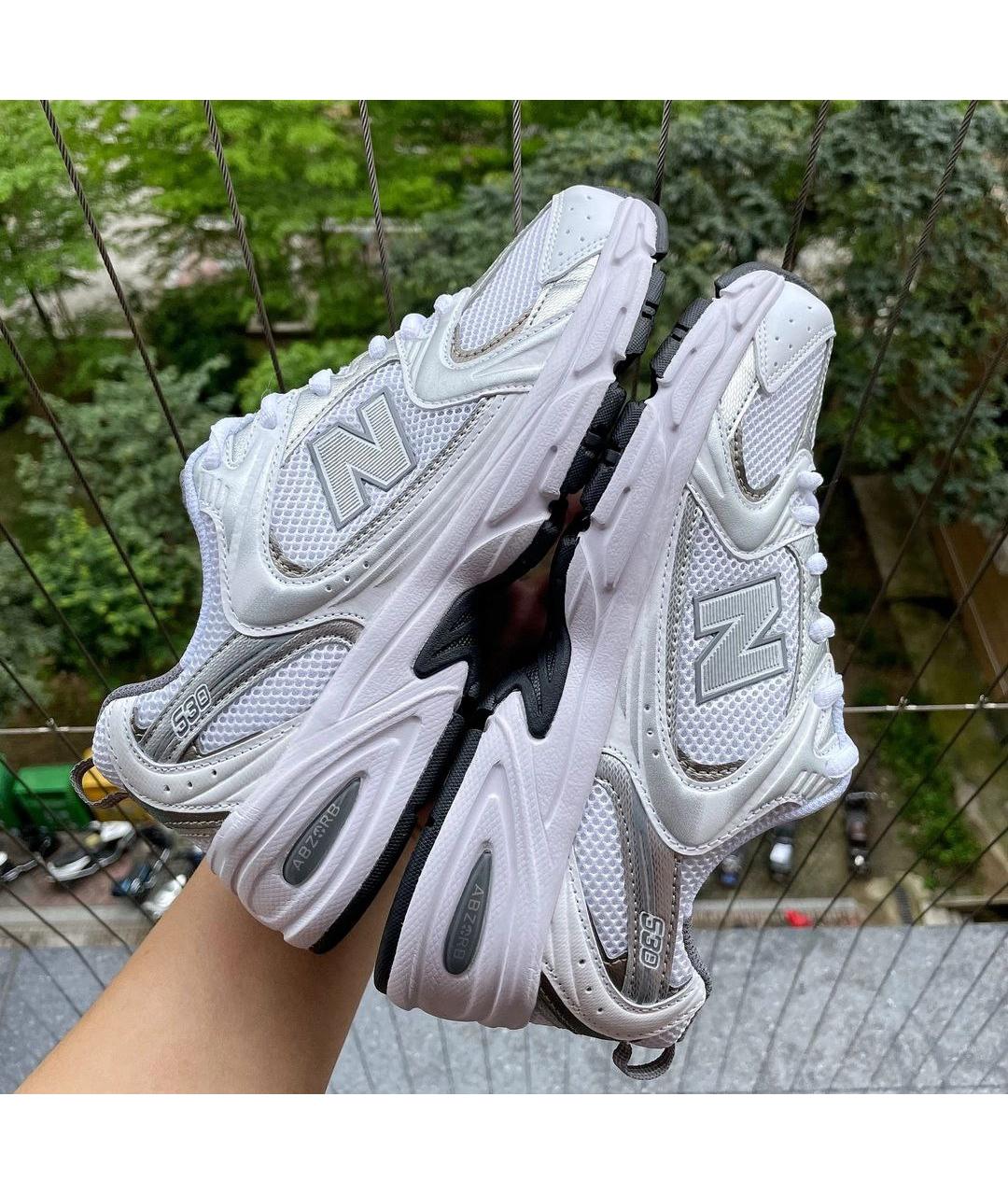 NEW BALANCE Серебряные низкие кроссовки / кеды, фото 4