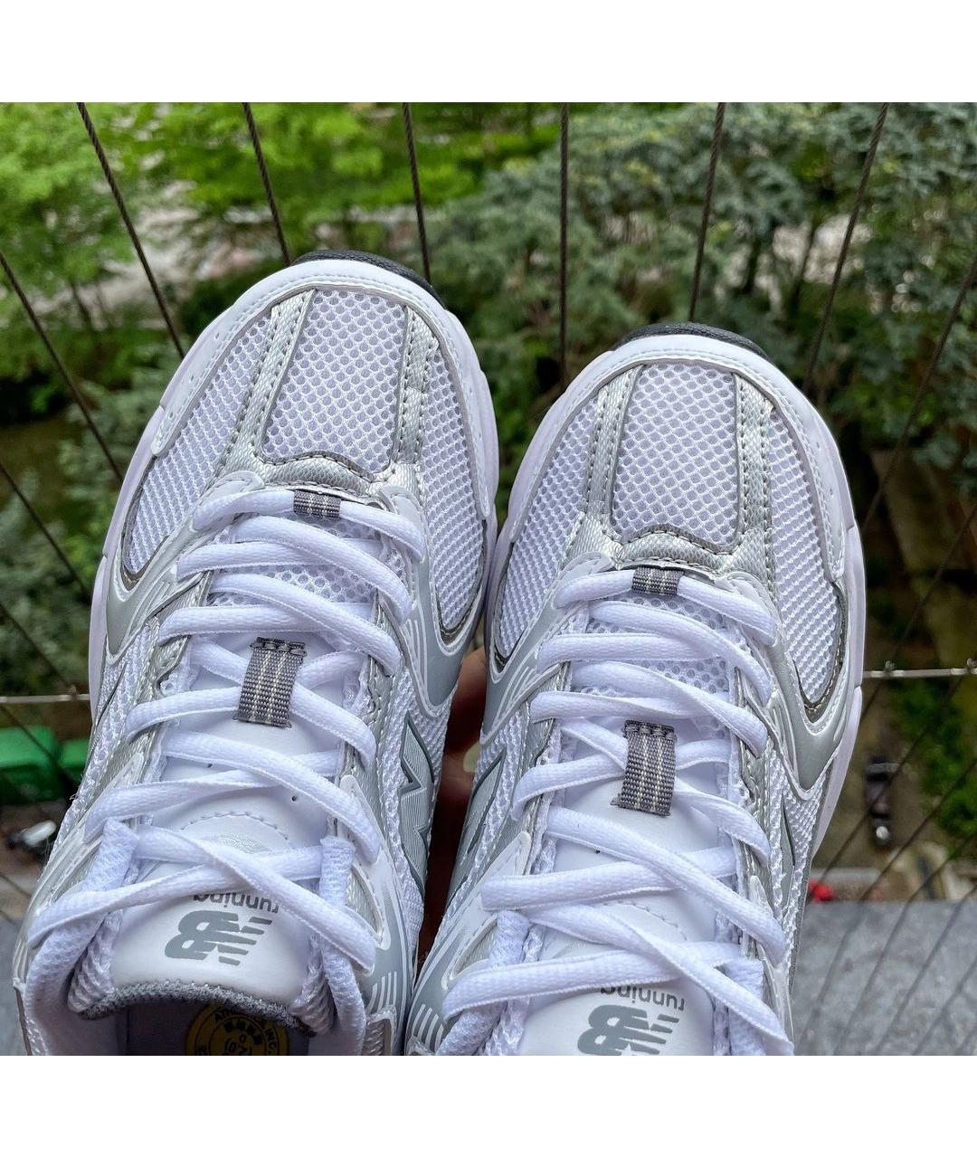 NEW BALANCE Серебряные низкие кроссовки / кеды, фото 3