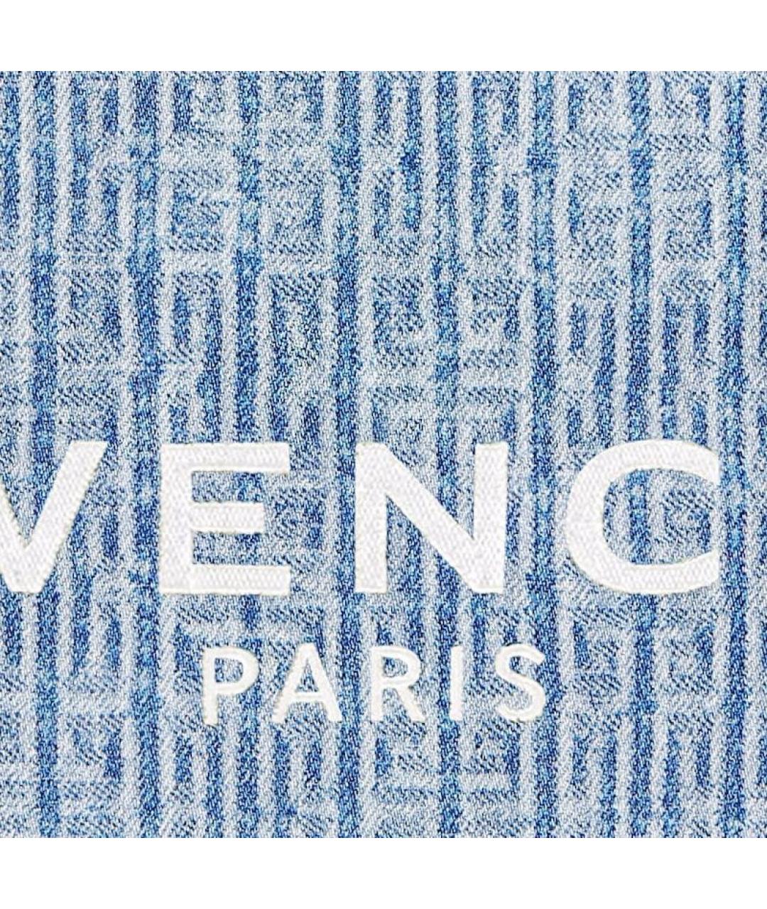 GIVENCHY Синяя тканевая сумка тоут, фото 5
