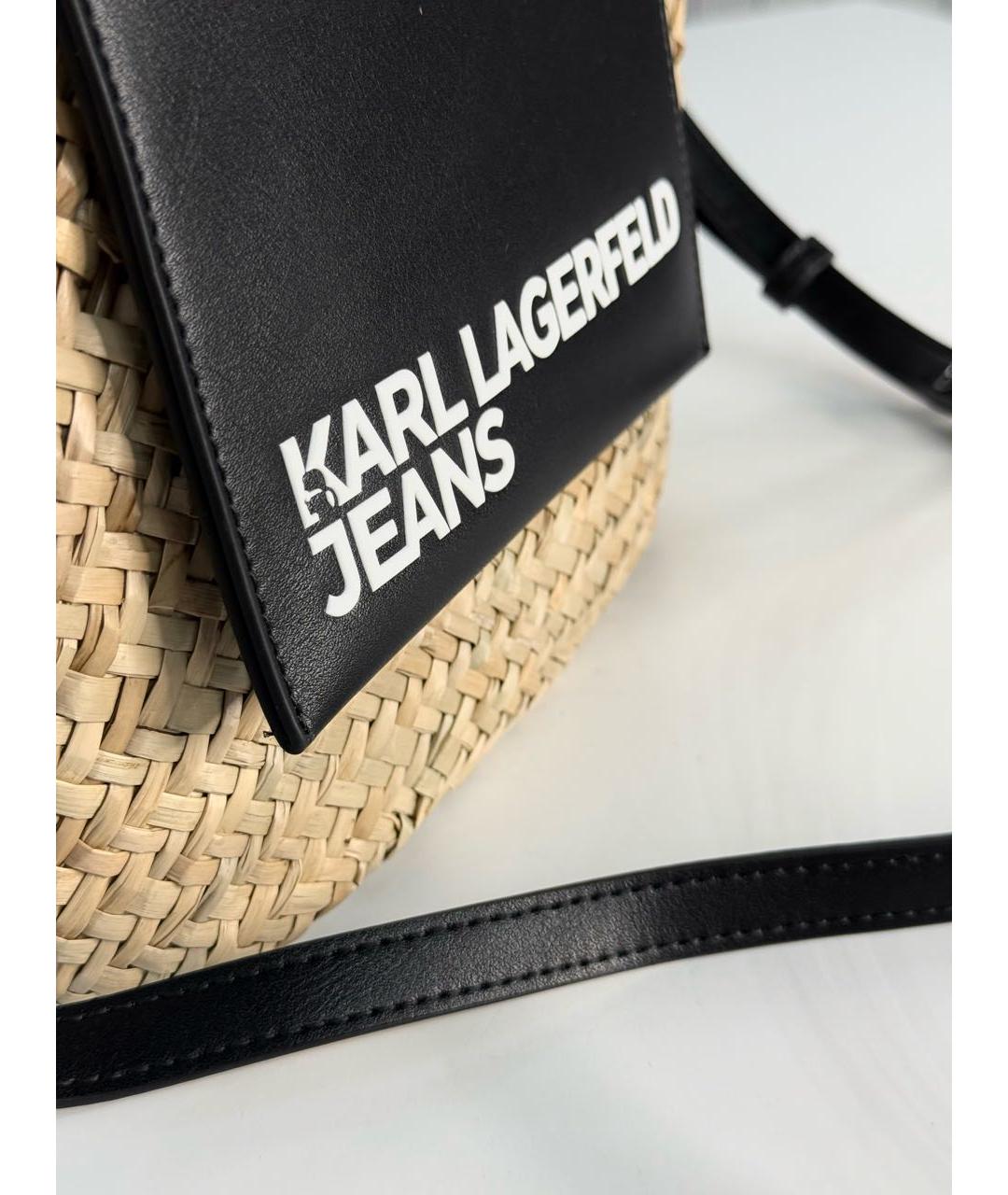 KARL LAGERFELD Бежевая пляжная сумка, фото 8