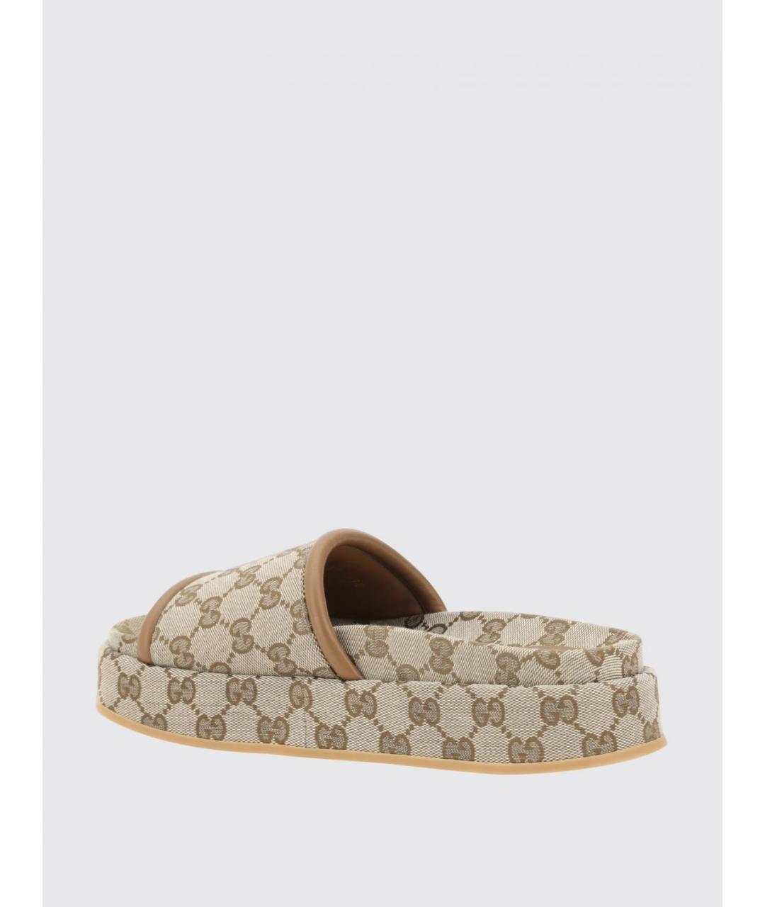 GUCCI Бежевые шлепанцы, фото 3