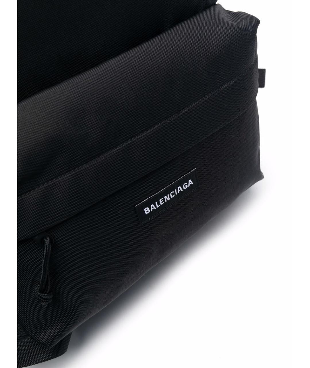 BALENCIAGA Черный синтетический рюкзак, фото 4
