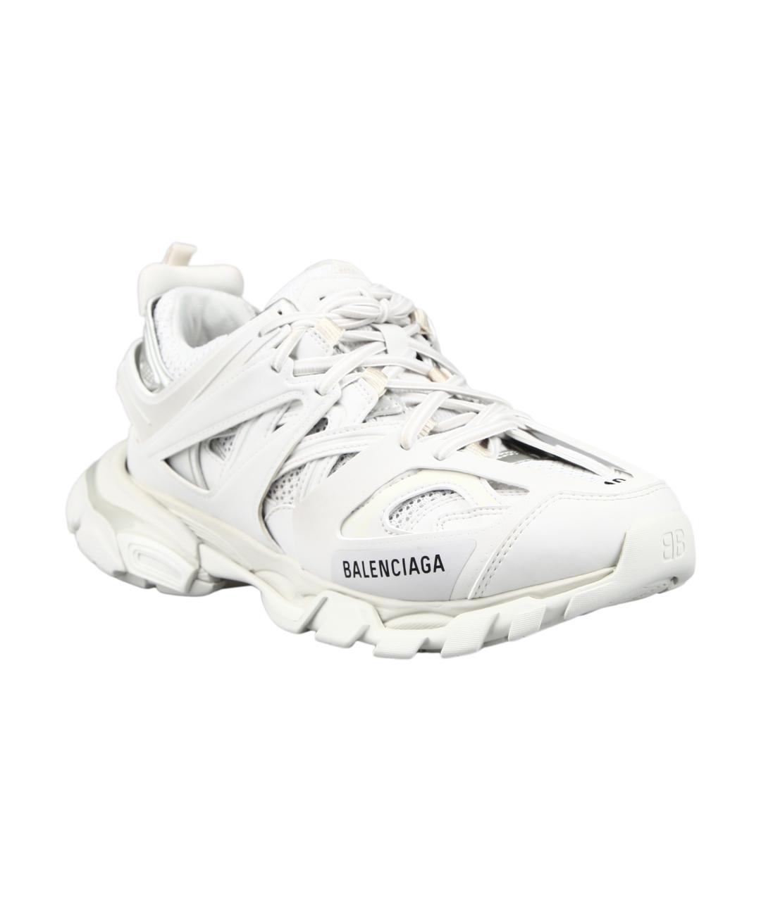 BALENCIAGA Белые синтетические низкие кроссовки / кеды, фото 2