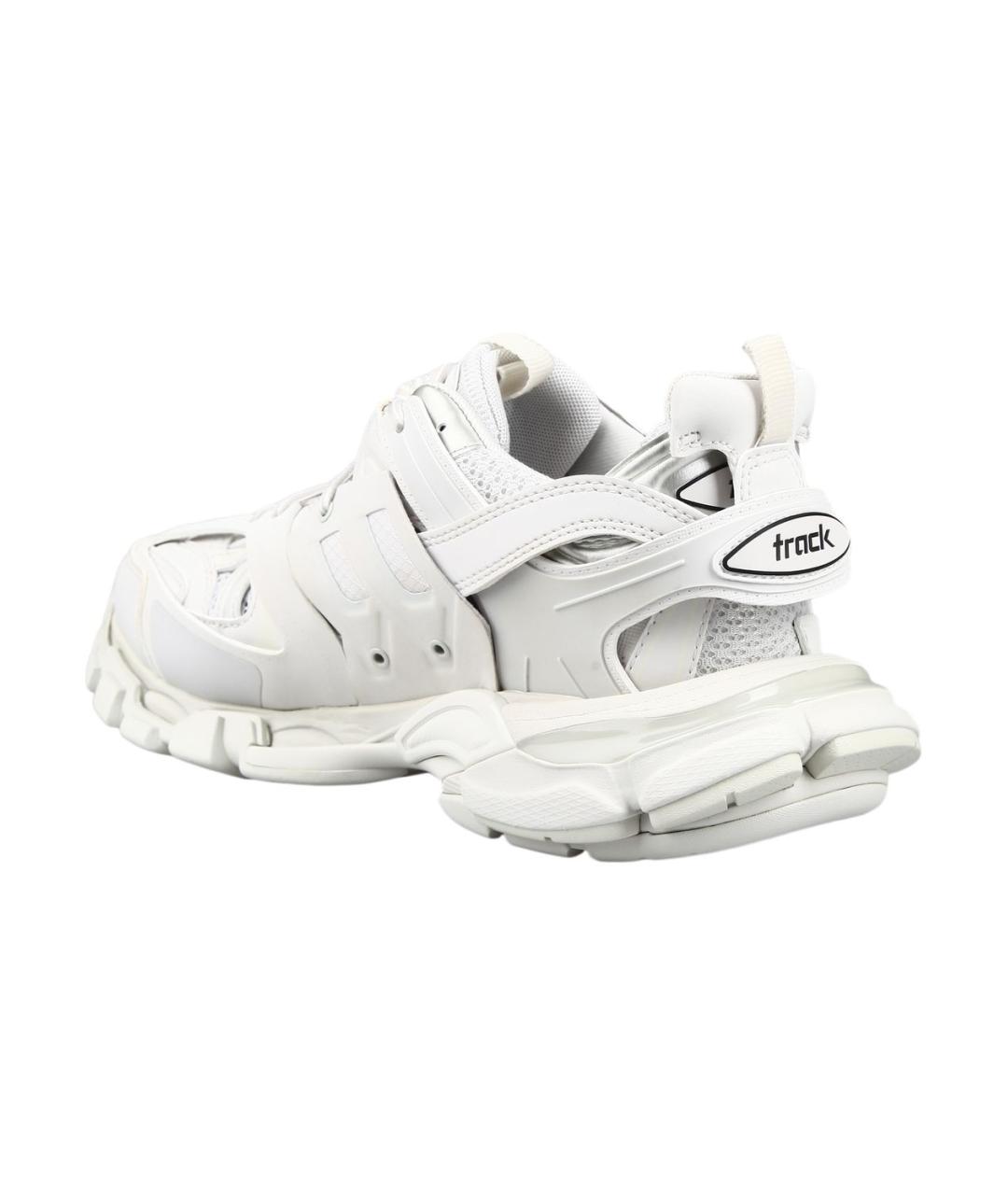 BALENCIAGA Белые синтетические низкие кроссовки / кеды, фото 3