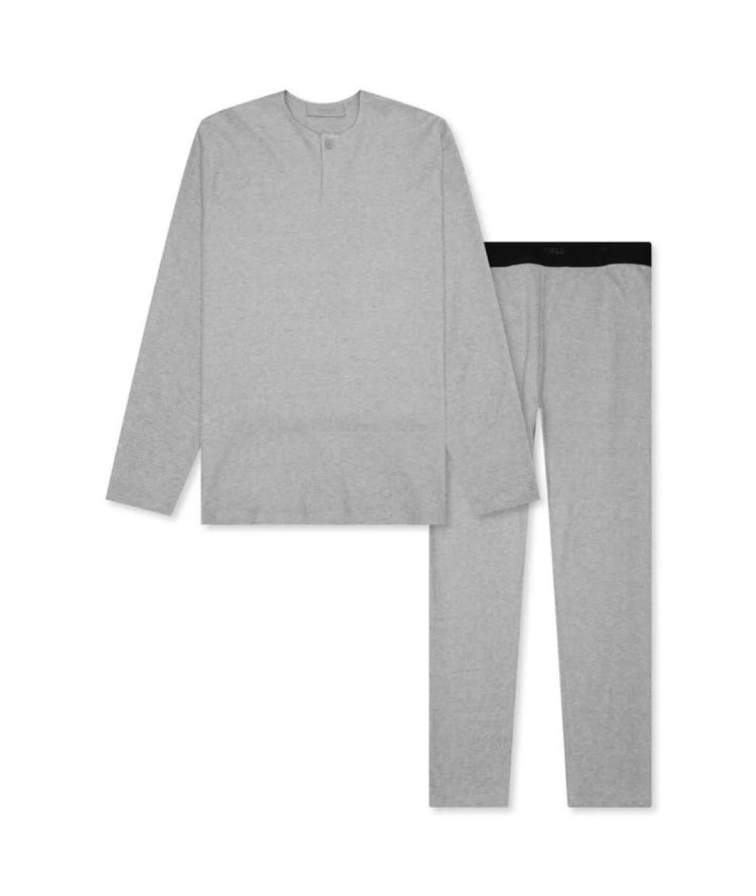 FEAR OF GOD ESSENTIALS Серый хлопковый спортивный костюм, фото 2