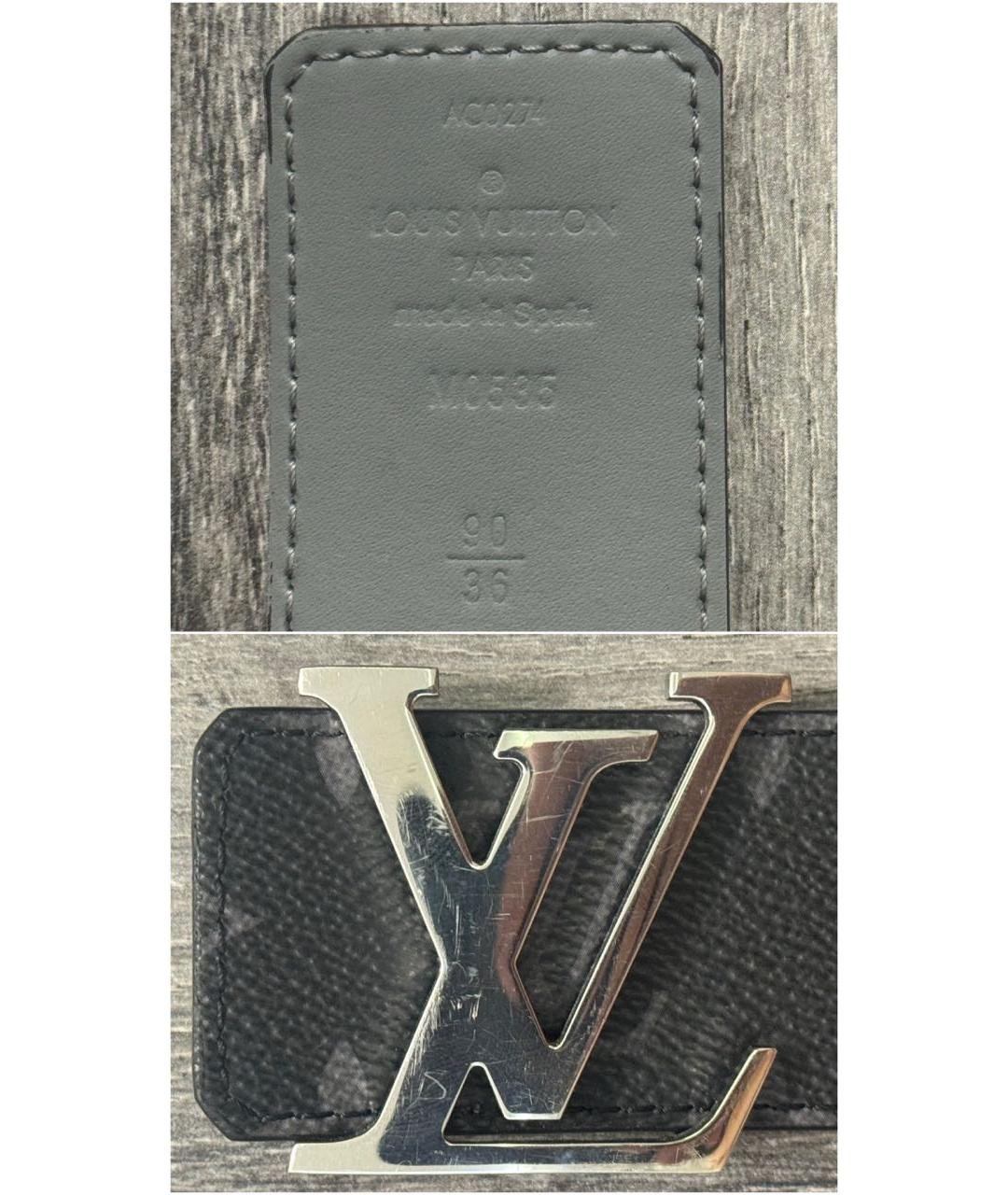 LOUIS VUITTON Черный ремень, фото 3