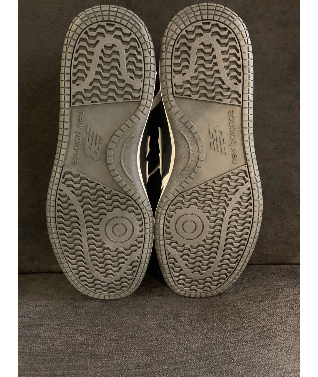 NEW BALANCE Черные кожаные низкие кроссовки / кеды, фото 6