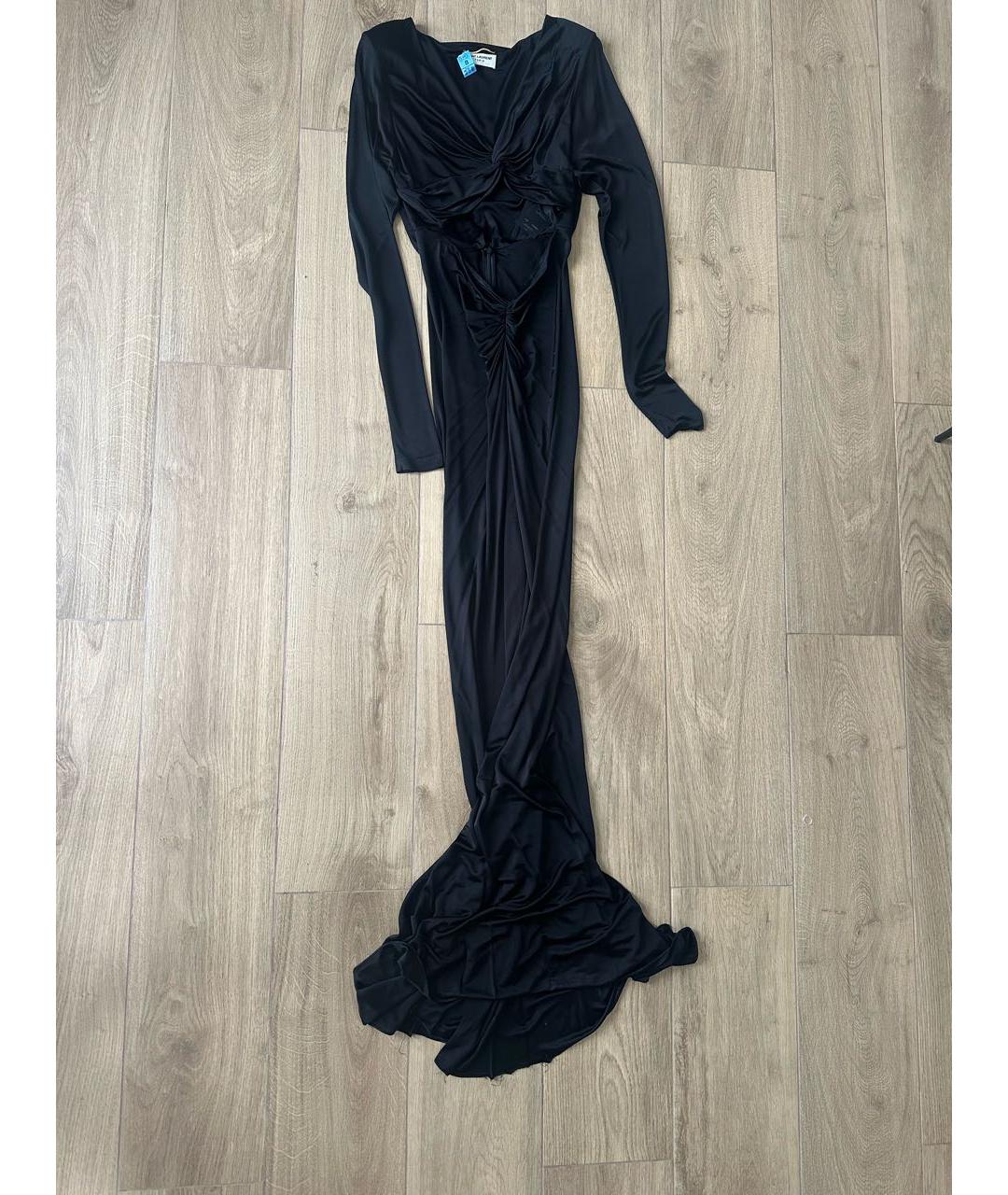 SAINT LAURENT Черное вечернее платье, фото 5