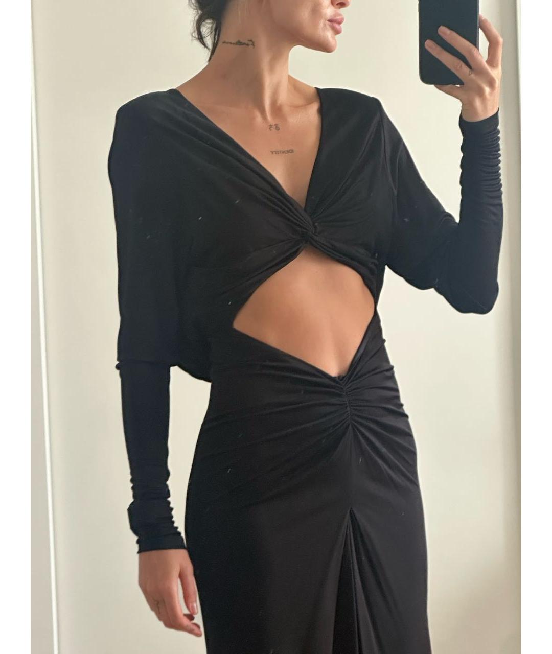 SAINT LAURENT Черное вечернее платье, фото 3