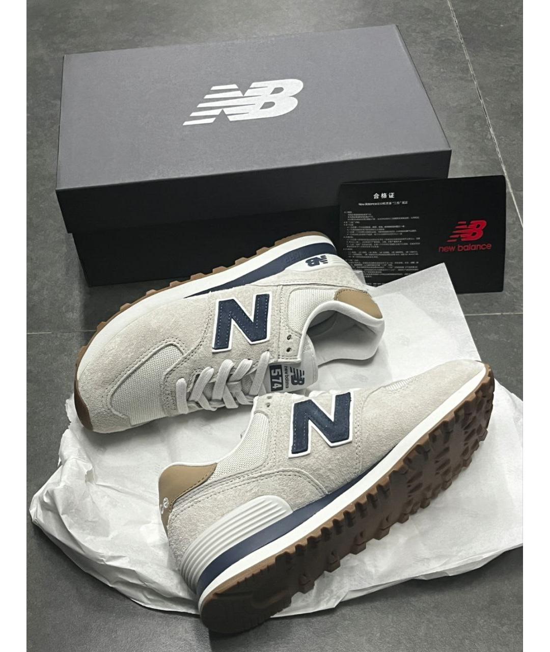 NEW BALANCE Бежевые низкие кроссовки / кеды, фото 6