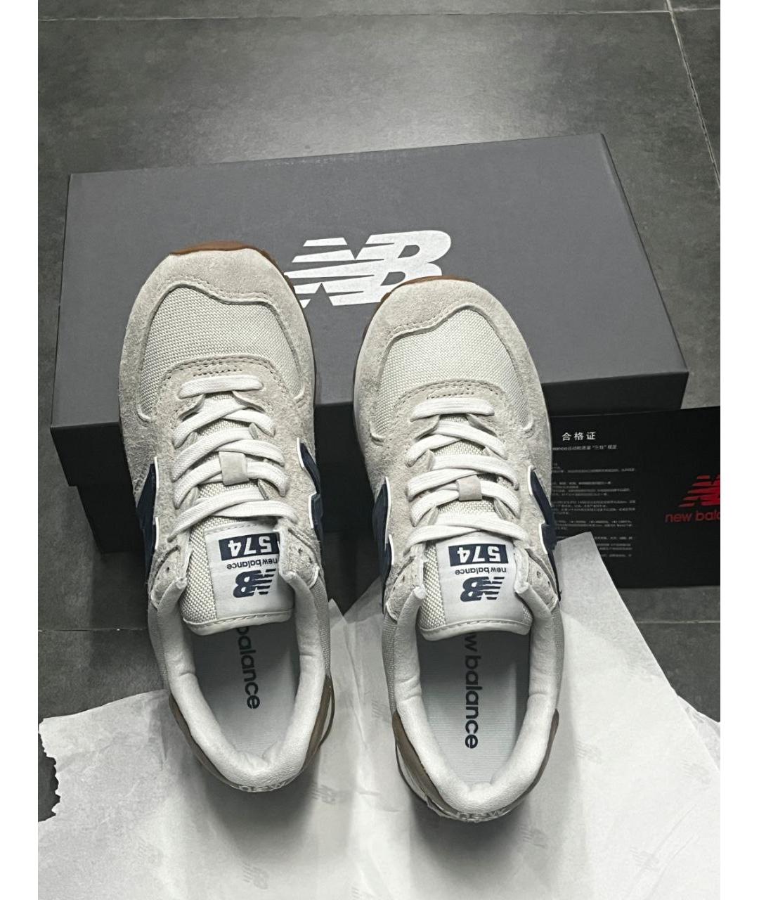 NEW BALANCE Бежевые низкие кроссовки / кеды, фото 3