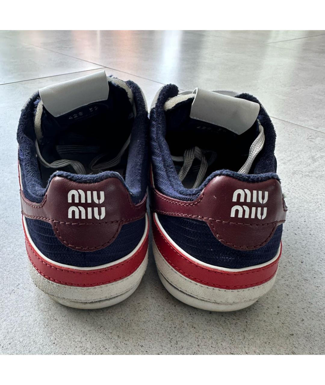 MIU MIU Кожаные кроссовки, фото 5
