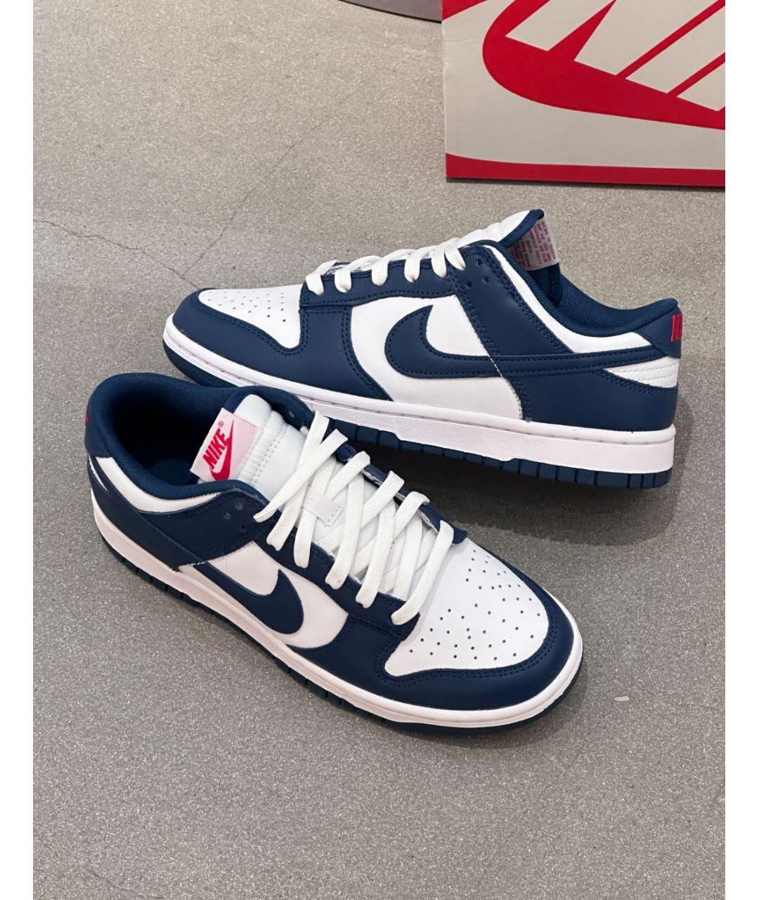 NIKE Синие кожаные кроссовки, фото 6