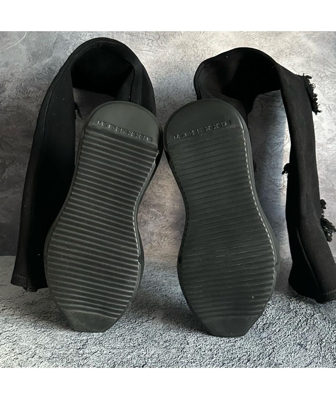 RICK OWENS DRKSHDW Черные кеды, фото 5