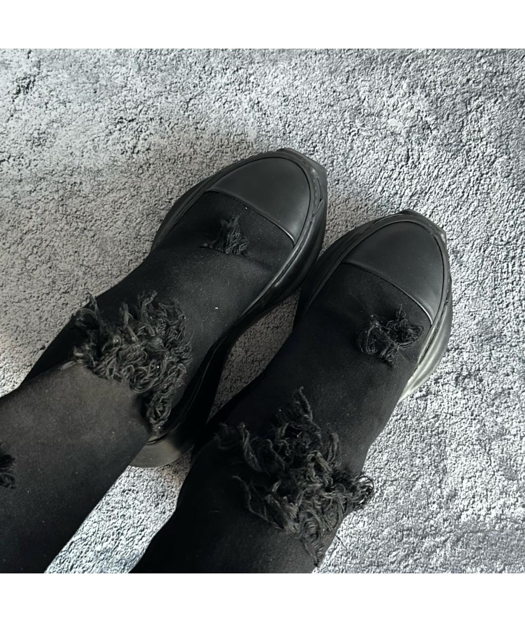 RICK OWENS DRKSHDW Черные кеды, фото 3