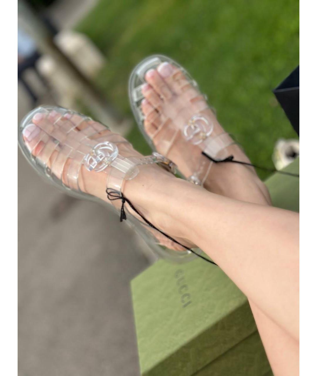 GUCCI Резиновые сандалии, фото 5