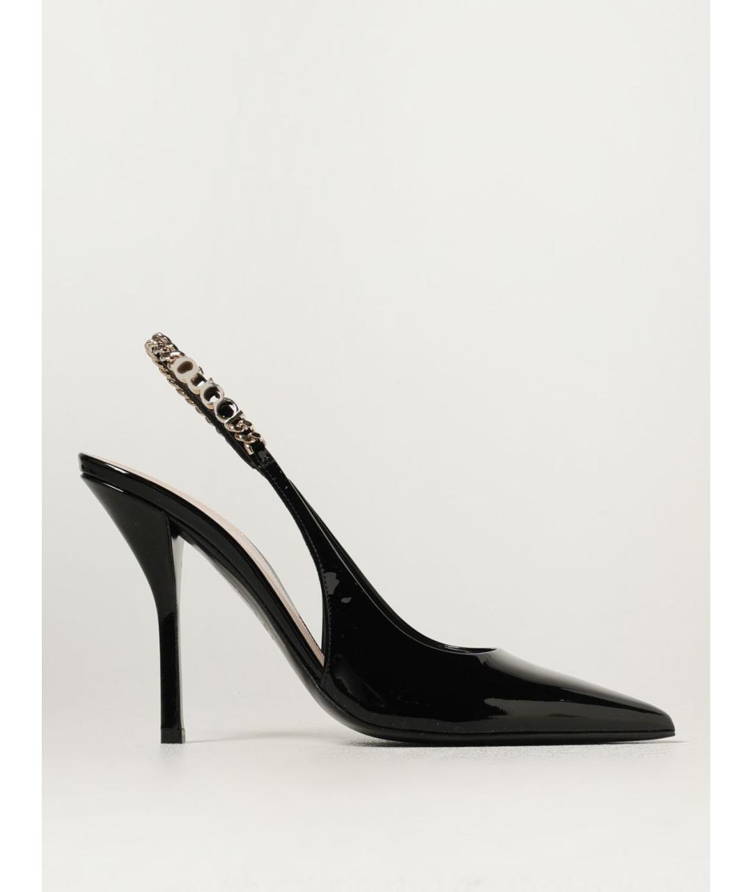 GUCCI Черные кожаные туфли, фото 5