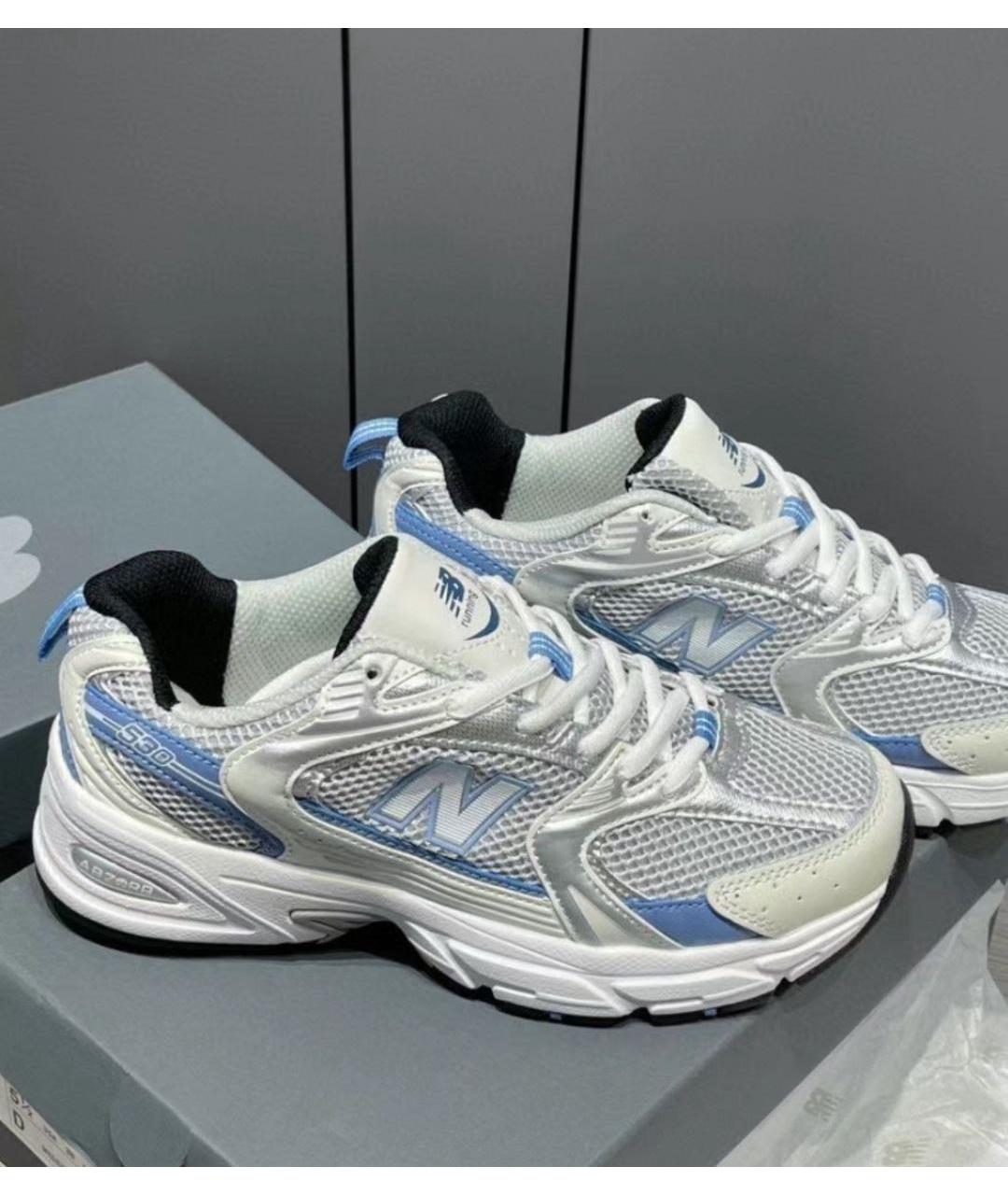 NEW BALANCE Серебряные кроссовки, фото 3