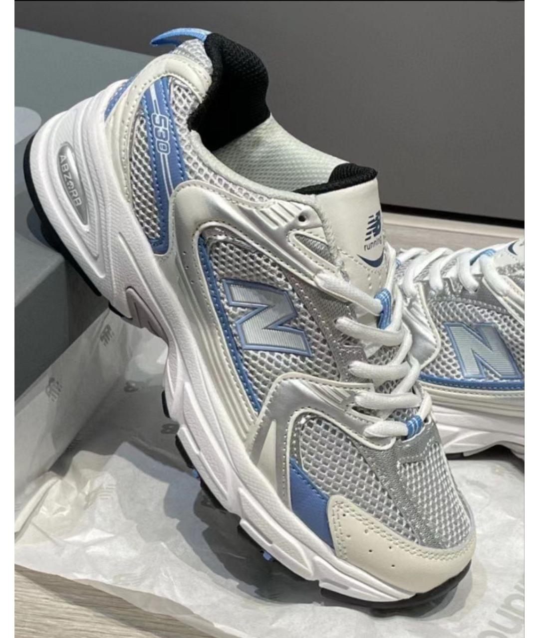 NEW BALANCE Серебряные кроссовки, фото 4