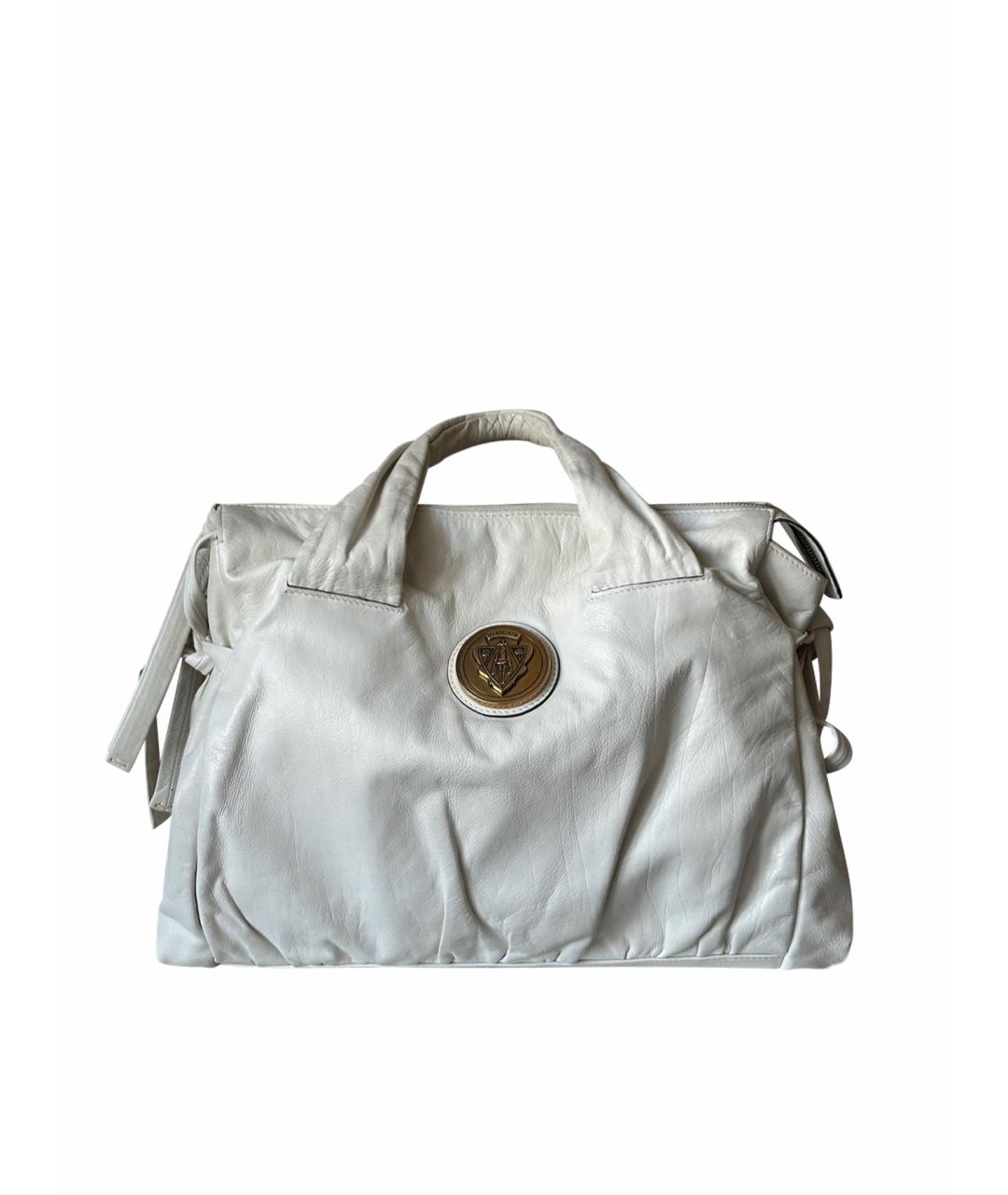 GUCCI Белая кожаная сумка тоут, фото 1