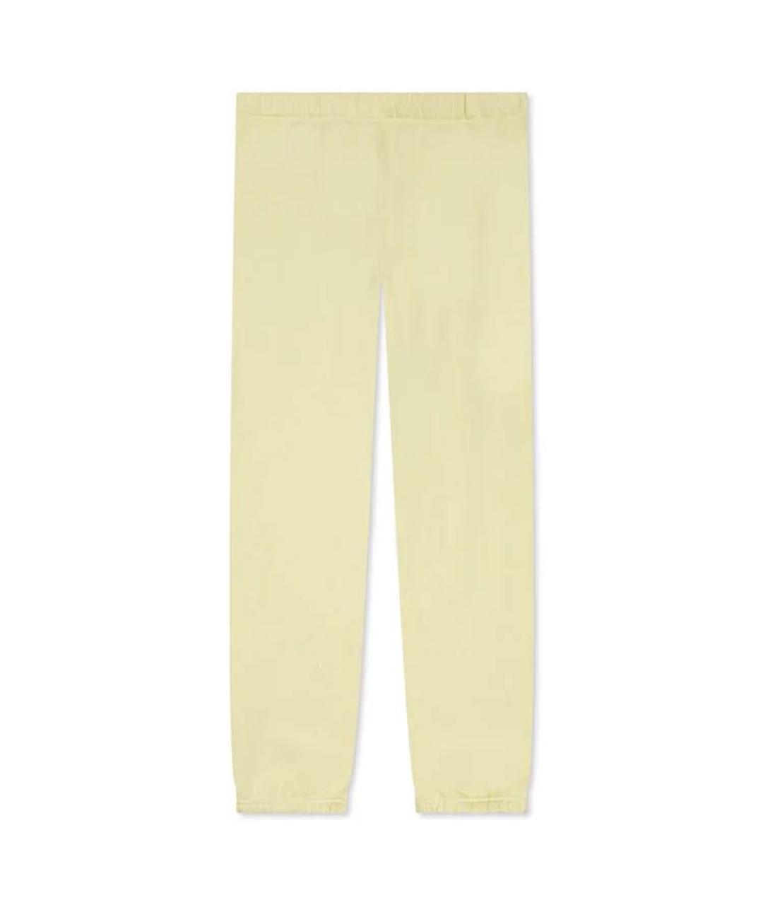 FEAR OF GOD ESSENTIALS Желтый хлопковый спортивный костюм, фото 4