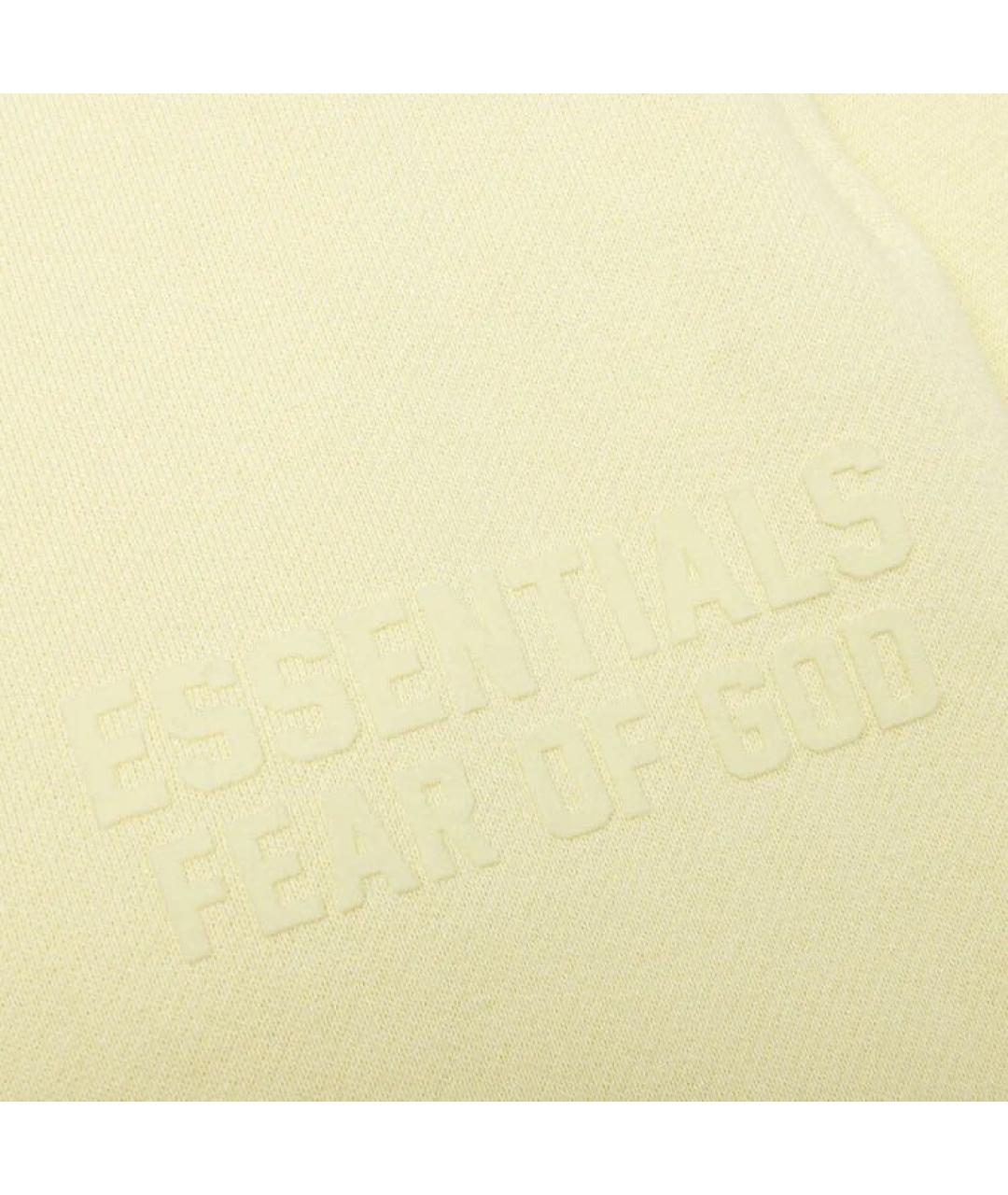 FEAR OF GOD ESSENTIALS Желтый хлопковый спортивный костюм, фото 2