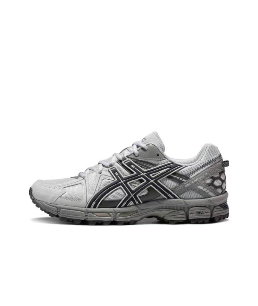 ASICS Антрацитовые текстильные низкие кроссовки / кеды, фото 7