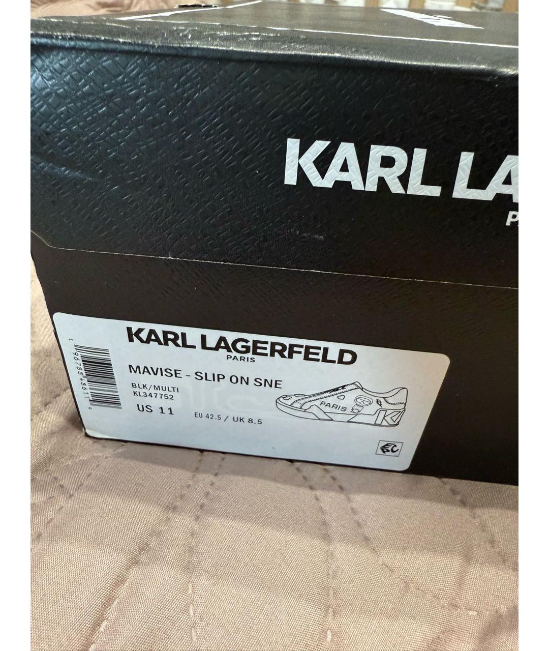 KARL LAGERFELD Мульти кожаные кеды, фото 6