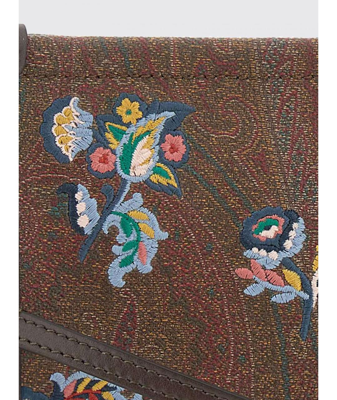 ETRO Коричневая кожаная сумка через плечо, фото 3