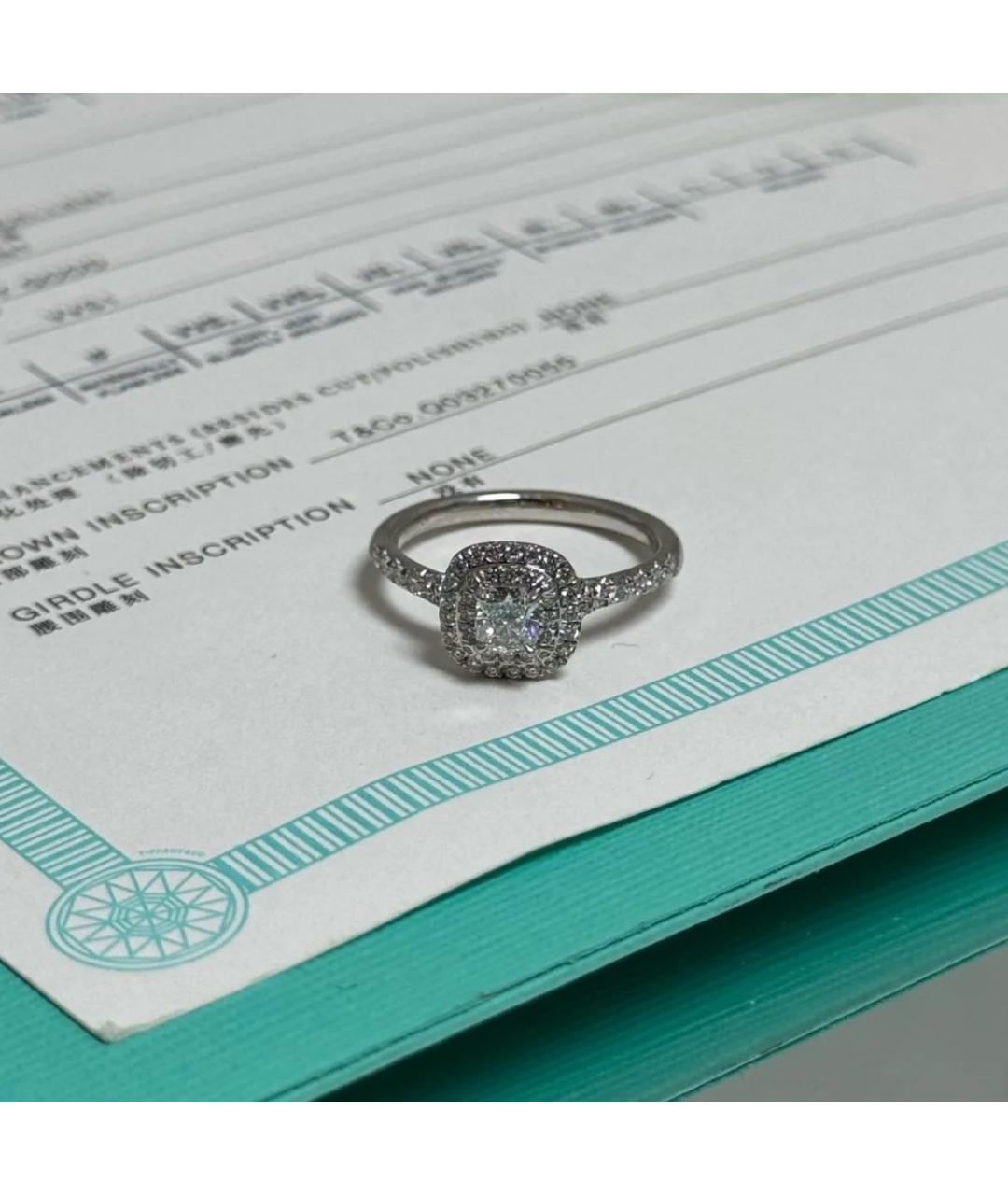 TIFFANY&CO Серебряное платиновое кольцо, фото 3