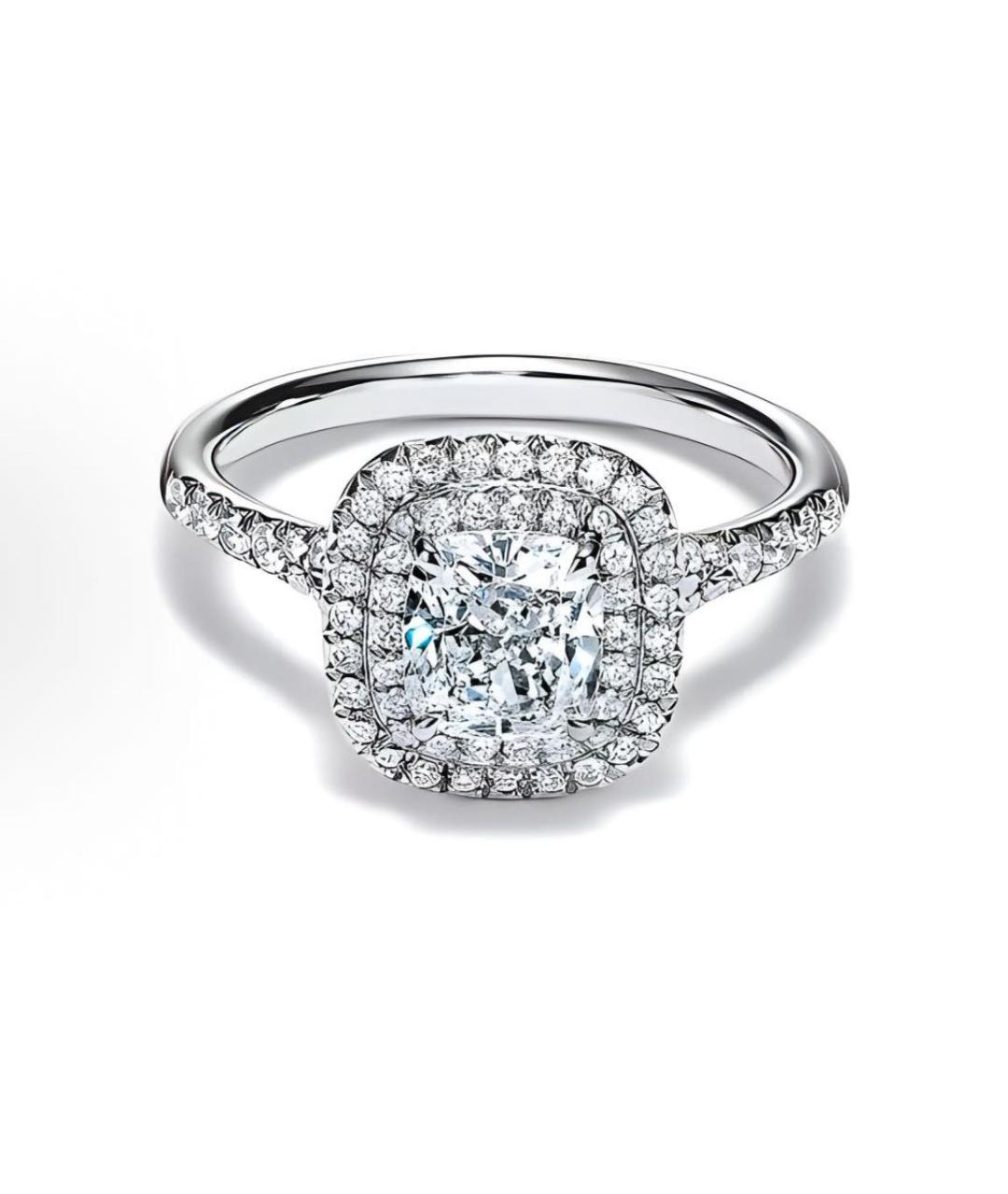 TIFFANY&CO Серебряное платиновое кольцо, фото 1