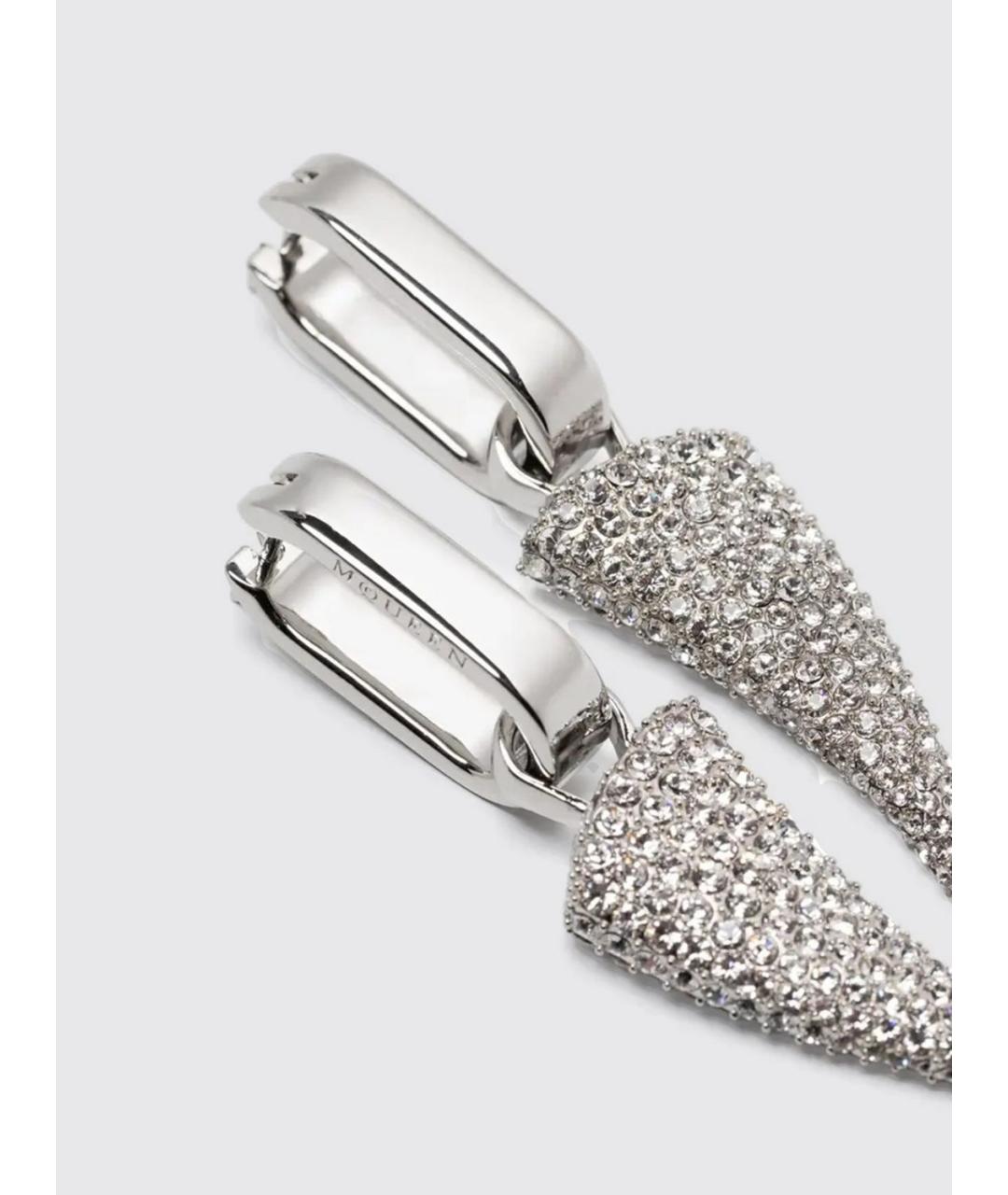 ALEXANDER MCQUEEN Серебряные металлические серьги, фото 2