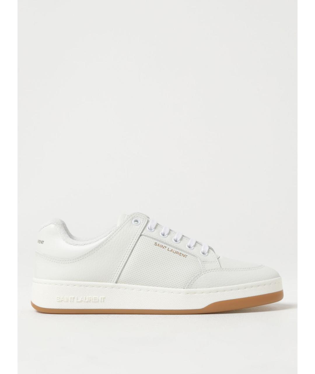 SAINT LAURENT Белые кожаные кеды, фото 5