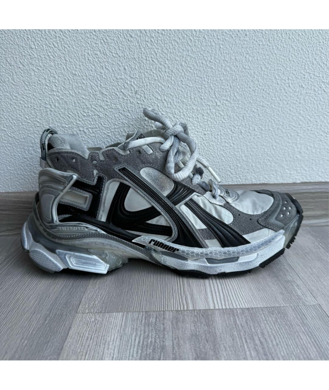 BALENCIAGA Серые кроссовки, фото 6