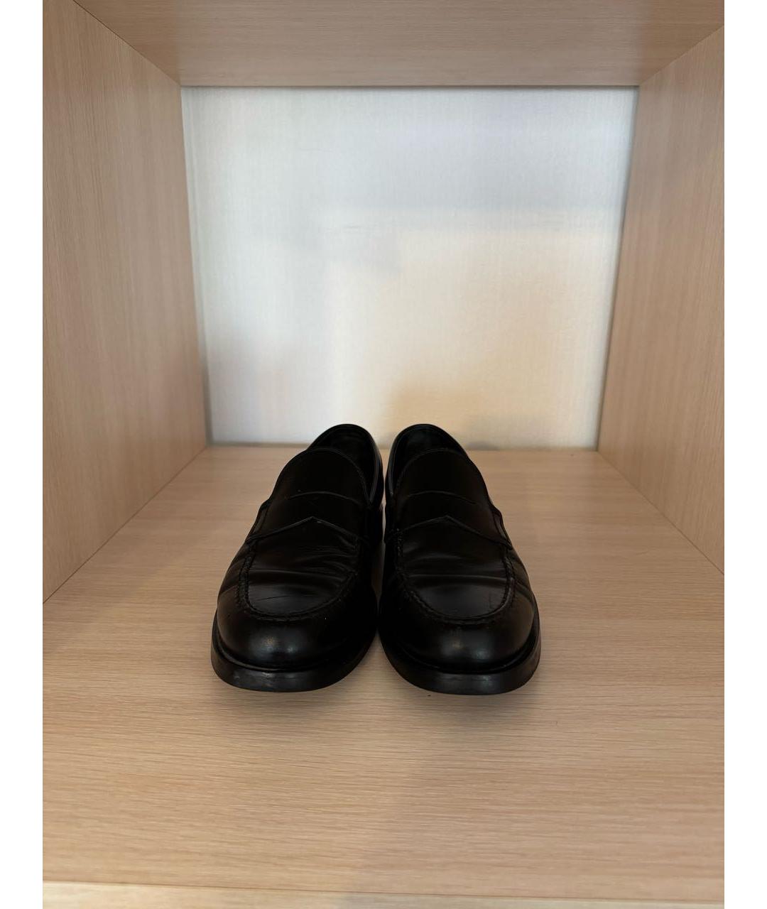 TOD'S Черные кожаные лоферы, фото 2