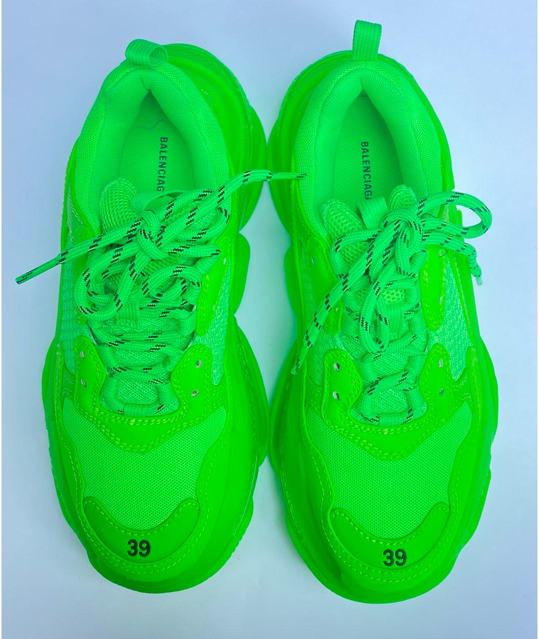 BALENCIAGA Зеленые кроссовки, фото 2