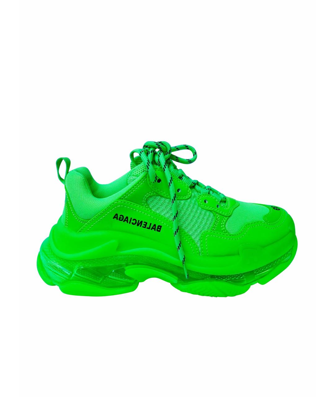 BALENCIAGA Зеленые кроссовки, фото 1