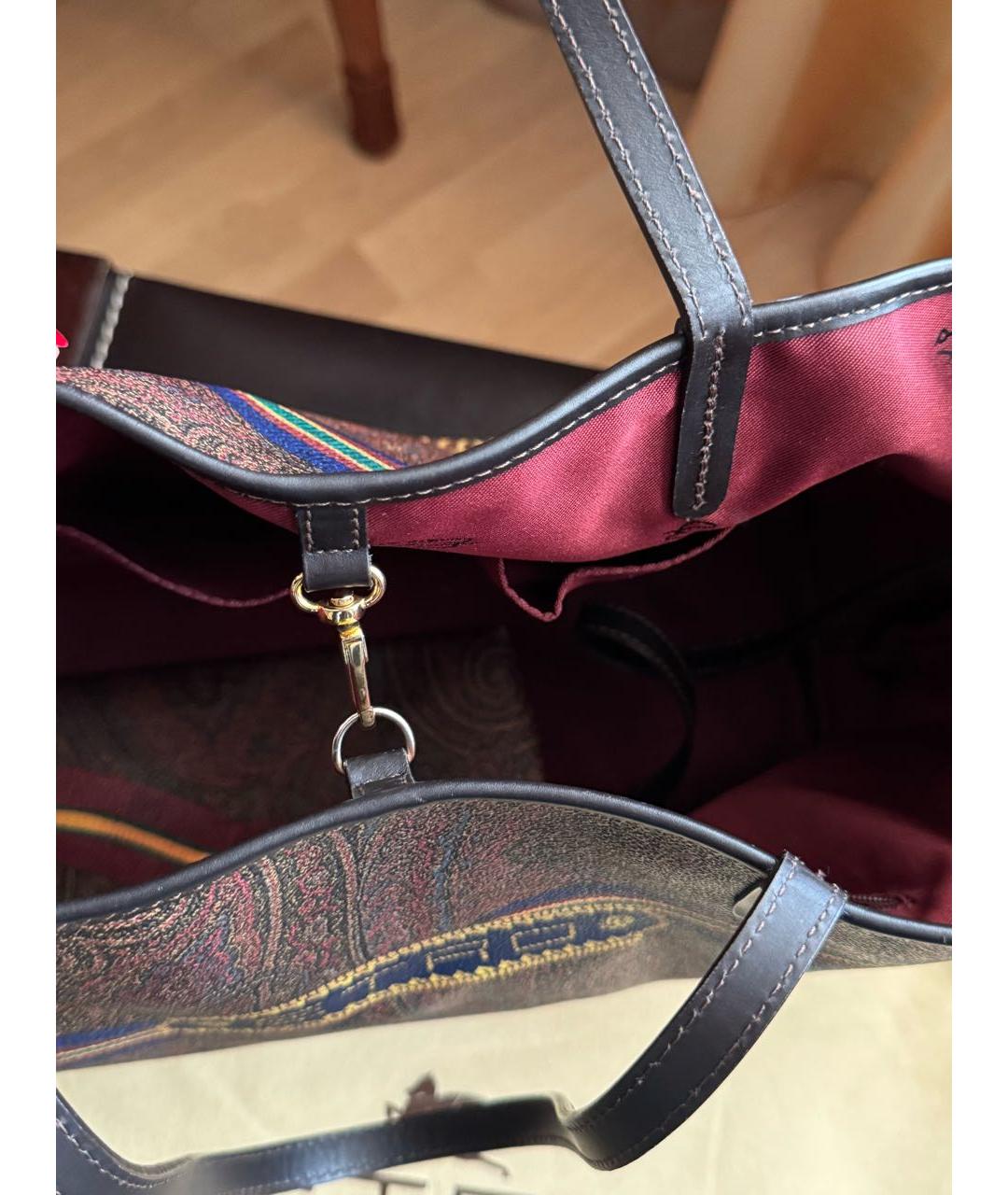ETRO Мульти кожаная сумка тоут, фото 6