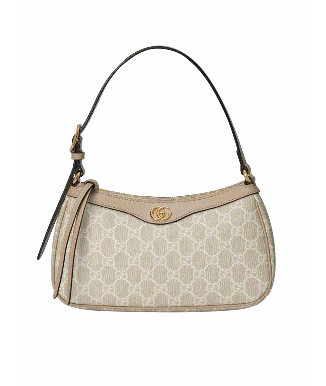 GUCCI Бежевая сумка с короткими ручками, фото 1