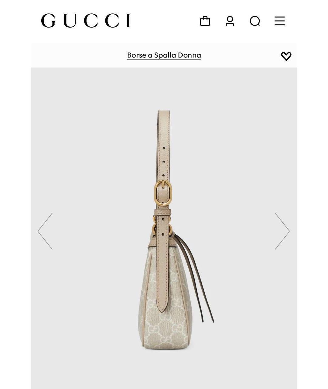 GUCCI Бежевая сумка с короткими ручками, фото 4