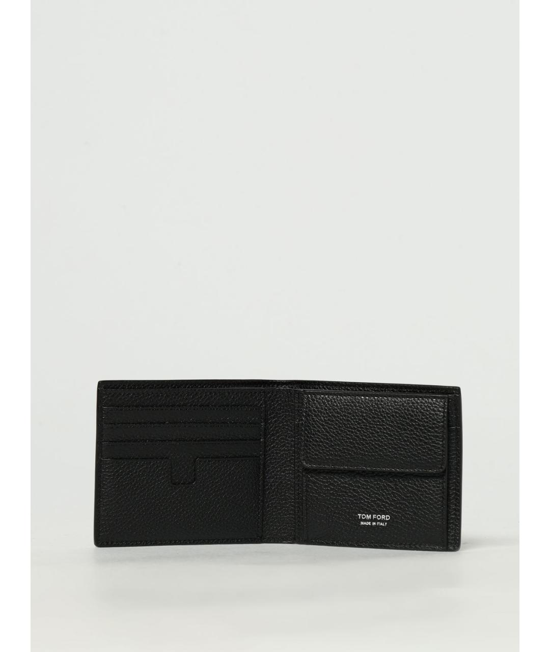 TOM FORD Черный кожаный кошелек, фото 2
