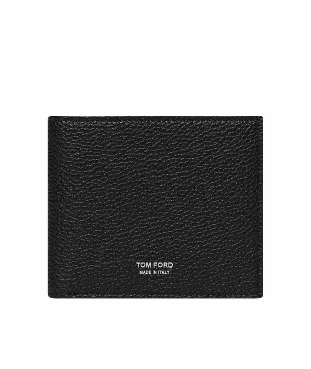 TOM FORD Черный кожаный кошелек, фото 1