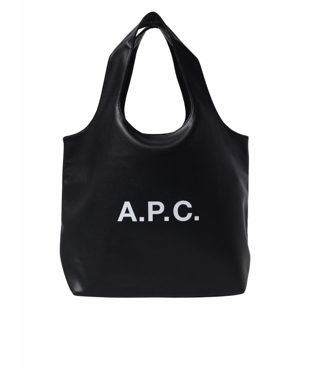 A.P.C. Черная сумка тоут, фото 1