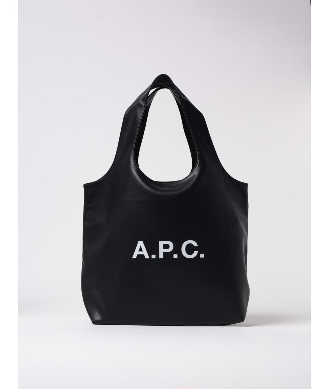 A.P.C. Черная сумка тоут, фото 4